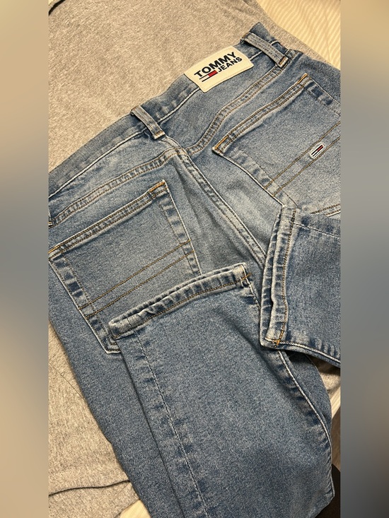 Tommy Hilfiger Denim - Tommy Hilfiger Light Blue Denim Jeans with Red Trim